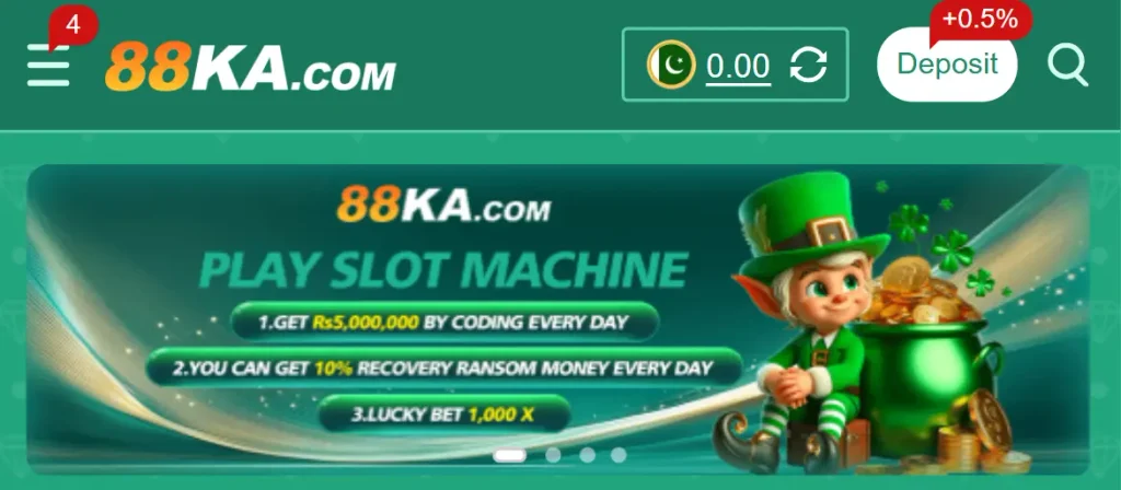 88KA Game slot machine promotional banner