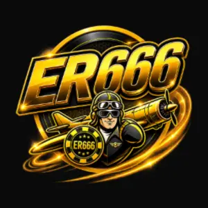 ER666 logo with golden gaming design